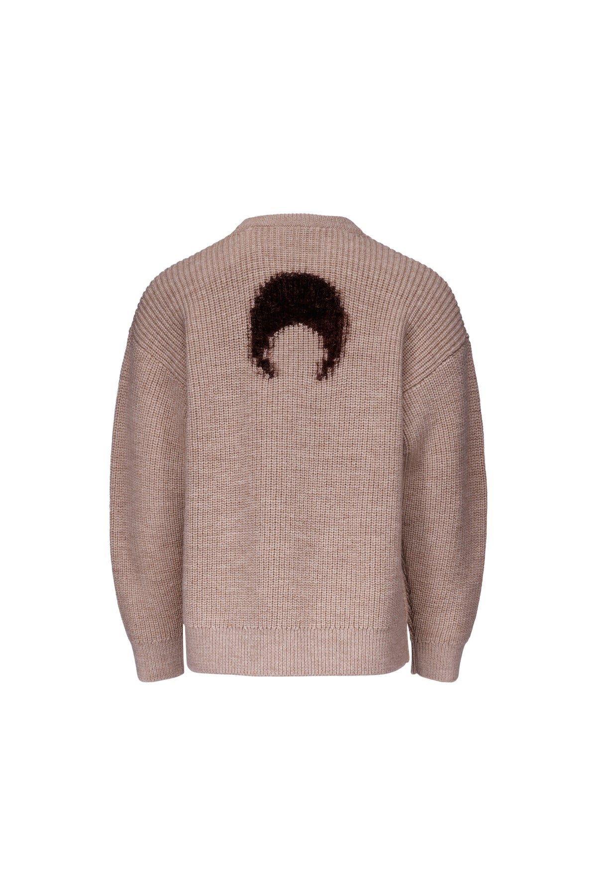 Pull à col rond en laine douce - White