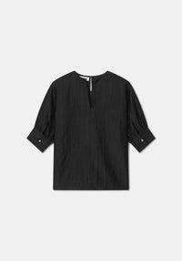 Blouse Stacy en lin - Black