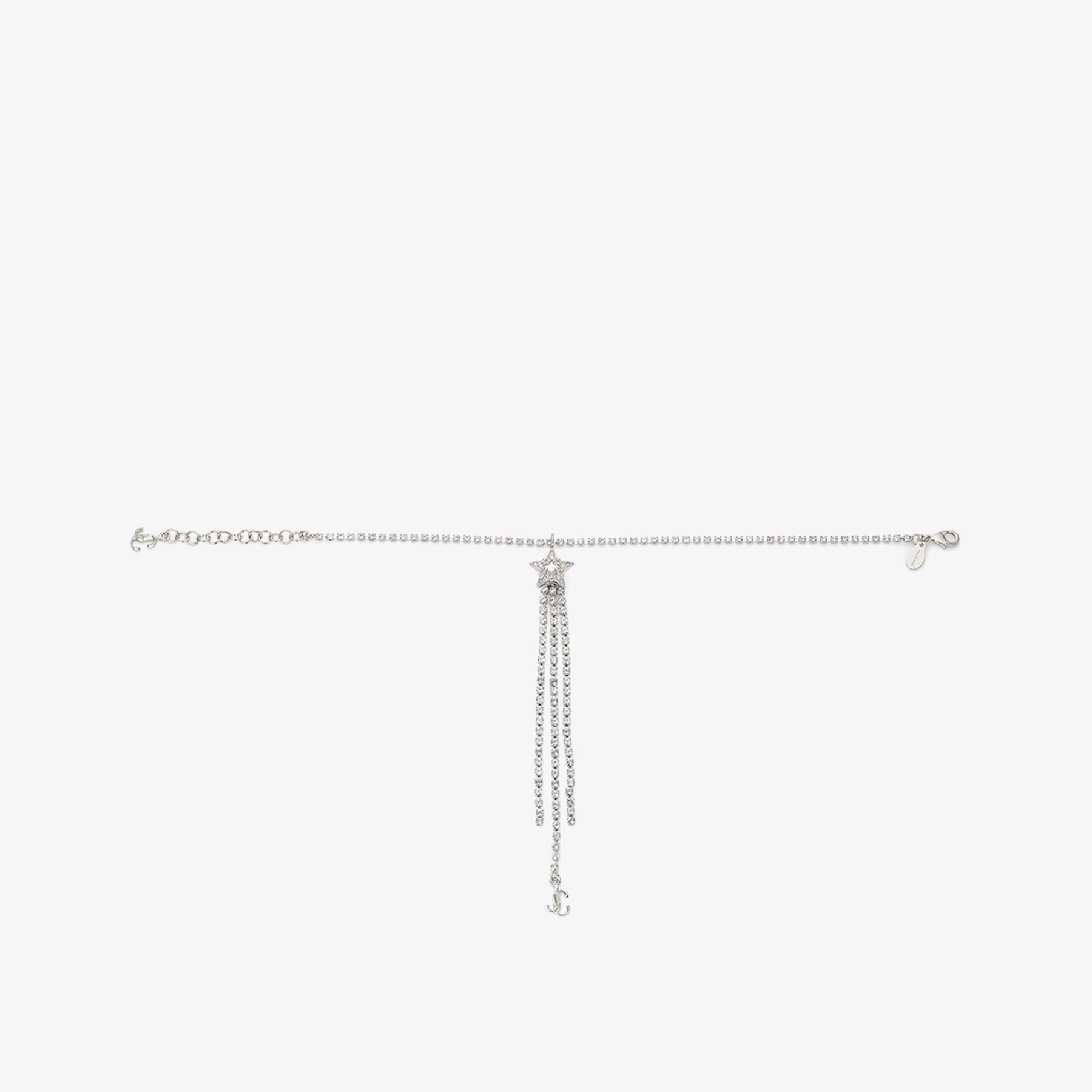 Bracelet Star en laiton à cristaux - Silver & Crystal