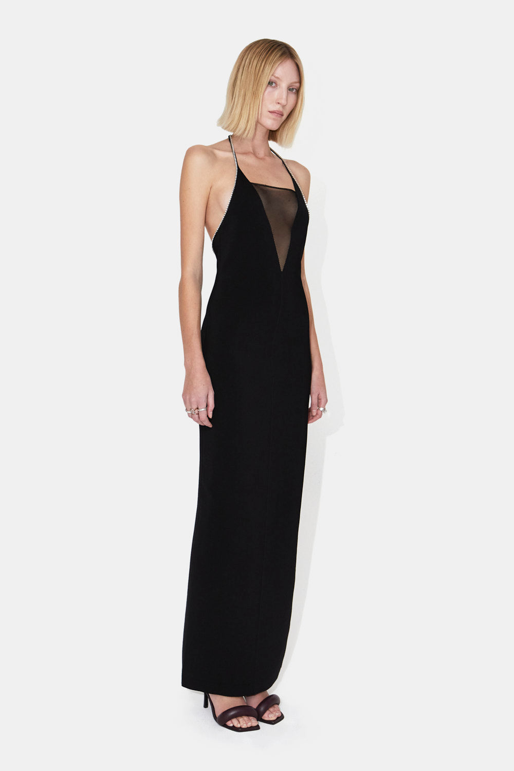 Stella Crystal Dress - Black