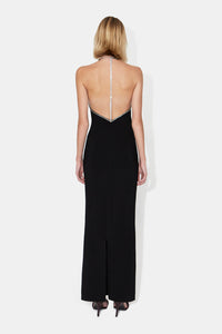 Stella Crystal Dress - Black