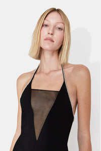 Stella Crystal Dress - Black