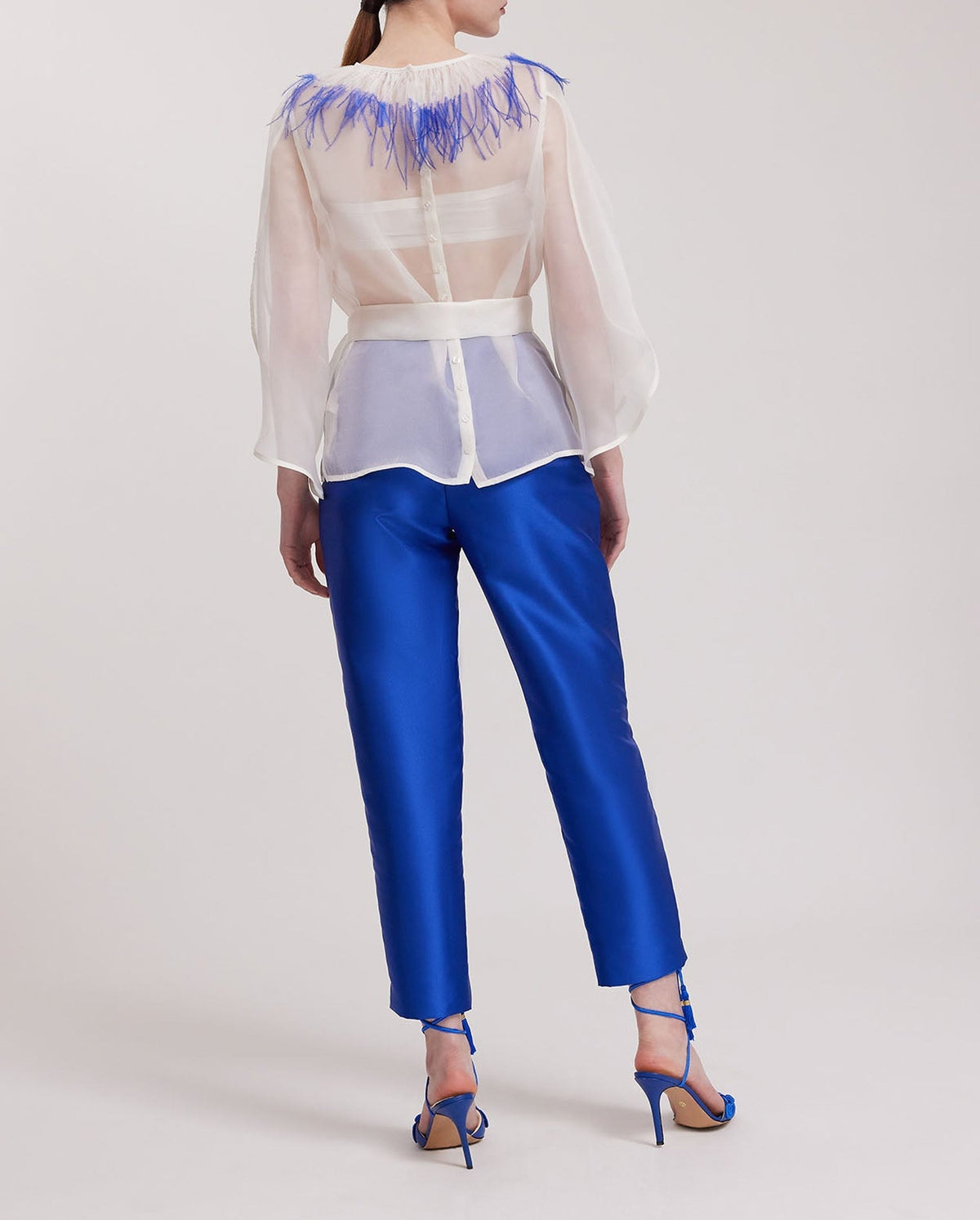 Blouse Stellina en soie - White