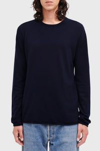 Pull unisexe Stephane en cachemire - Marine Profond