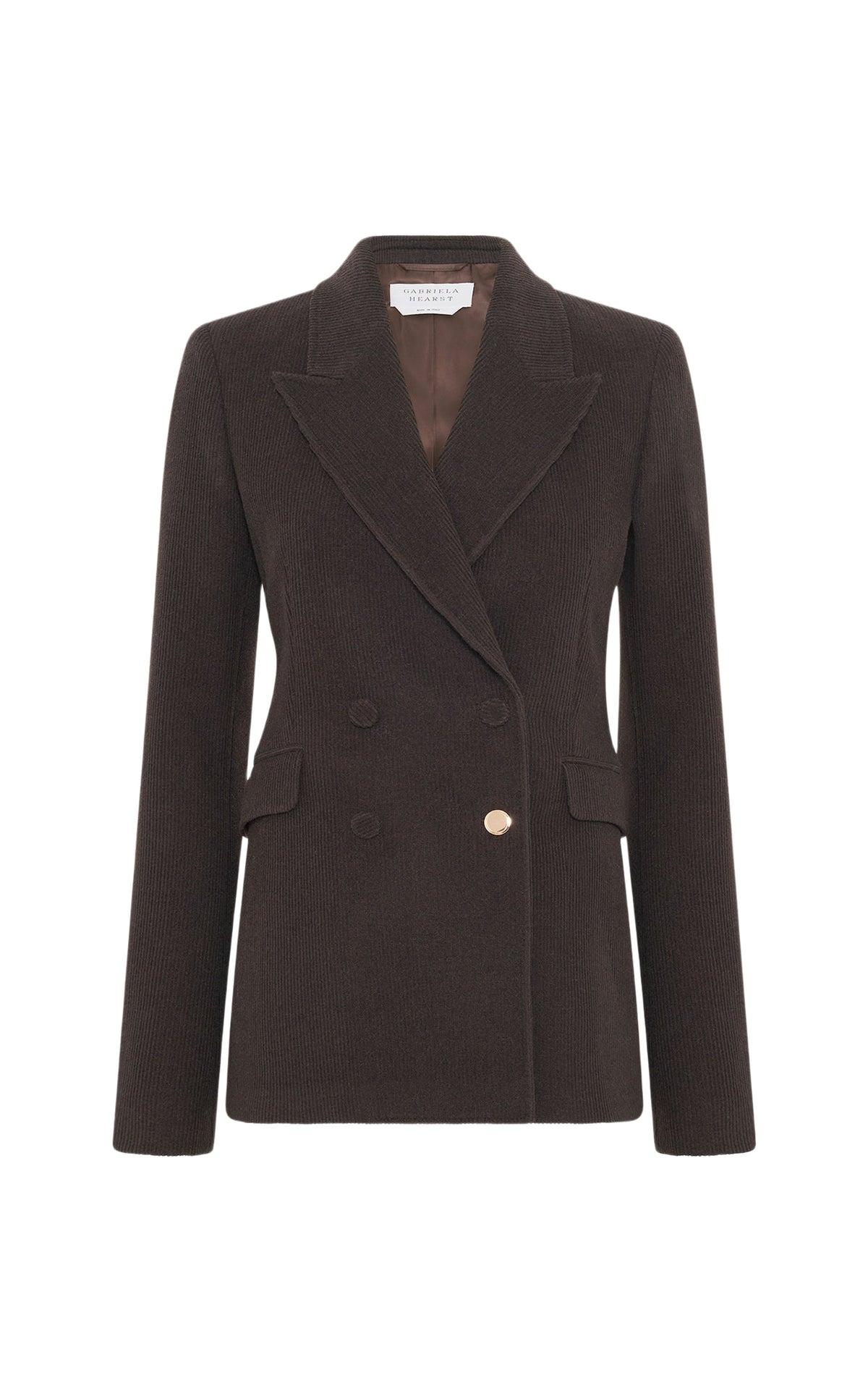Chocolate / Veste blazer Stephanie en cachemire - Chocolate