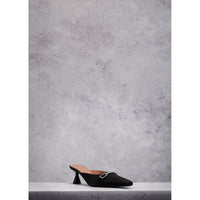 Storm 55 Mules - Black Satin