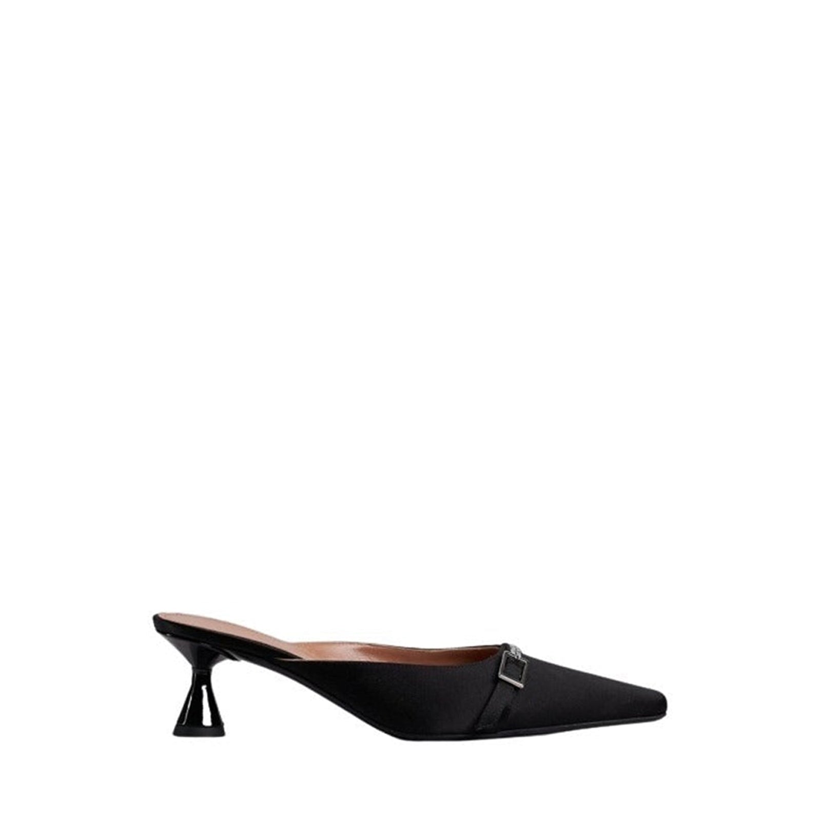 Storm 55 Mules - Black Satin