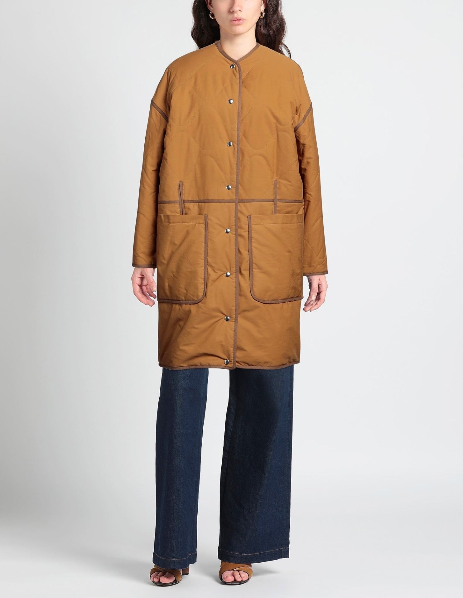 Manteau oversize à poches  - Camel