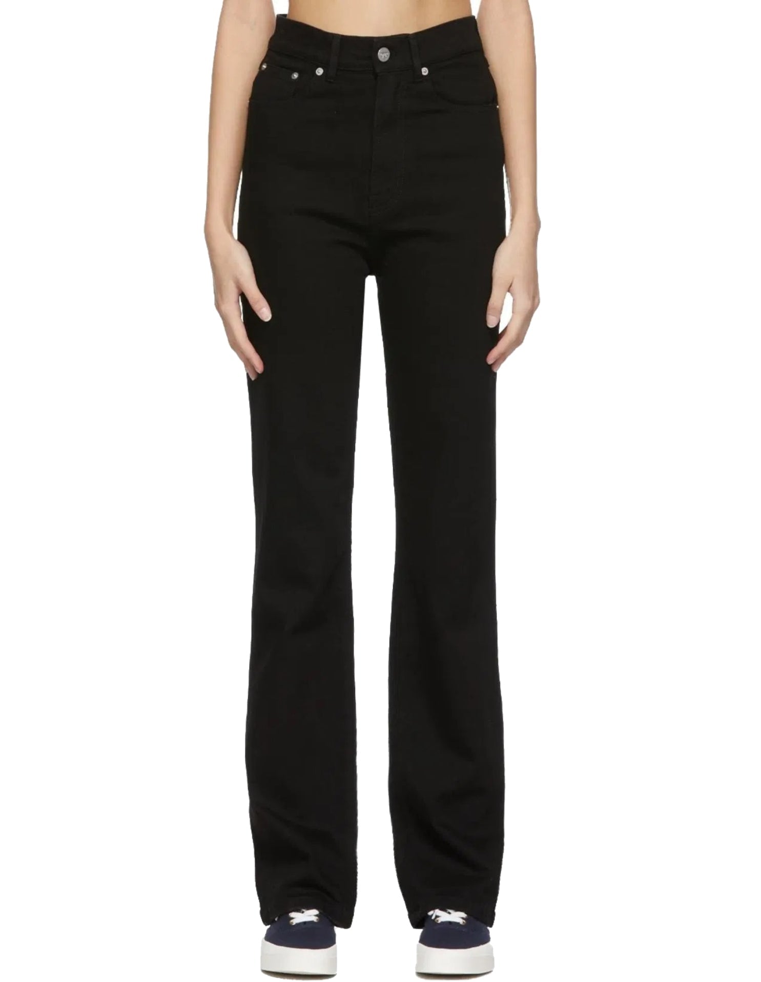Pantalon droit en denim - Stone Black