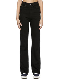 Straight-leg denim trousers - Stone Black