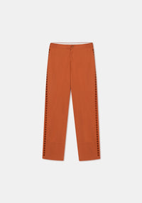 Pantalon Strato à motif brodé - Brick