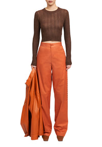 Pantalon Strato à motif brodé - Brick
