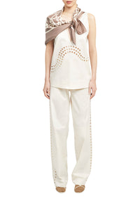 Pantalon droit Strato - Off White