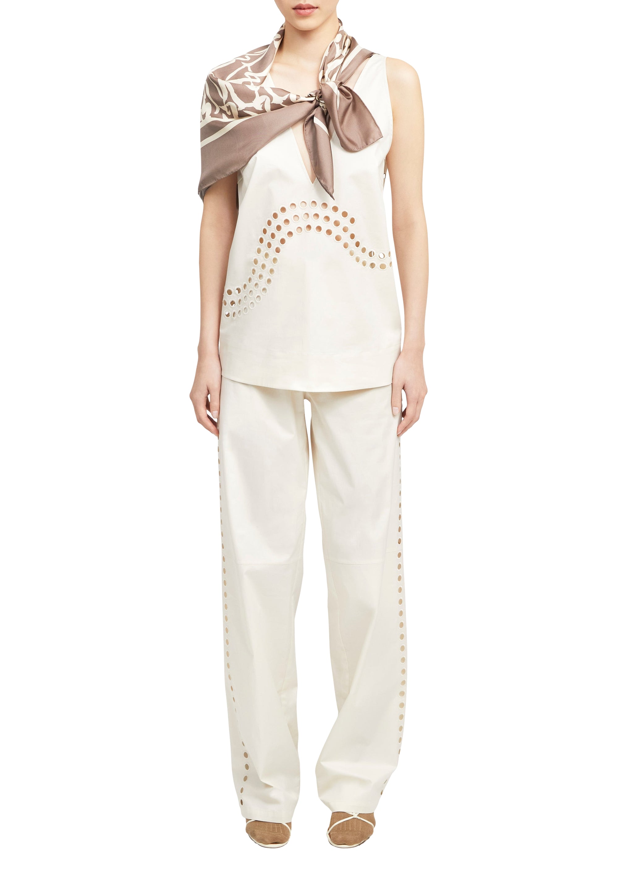 Pantalon droit Strato - Off White