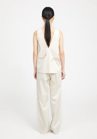 Pantalon droit Strato - Off White