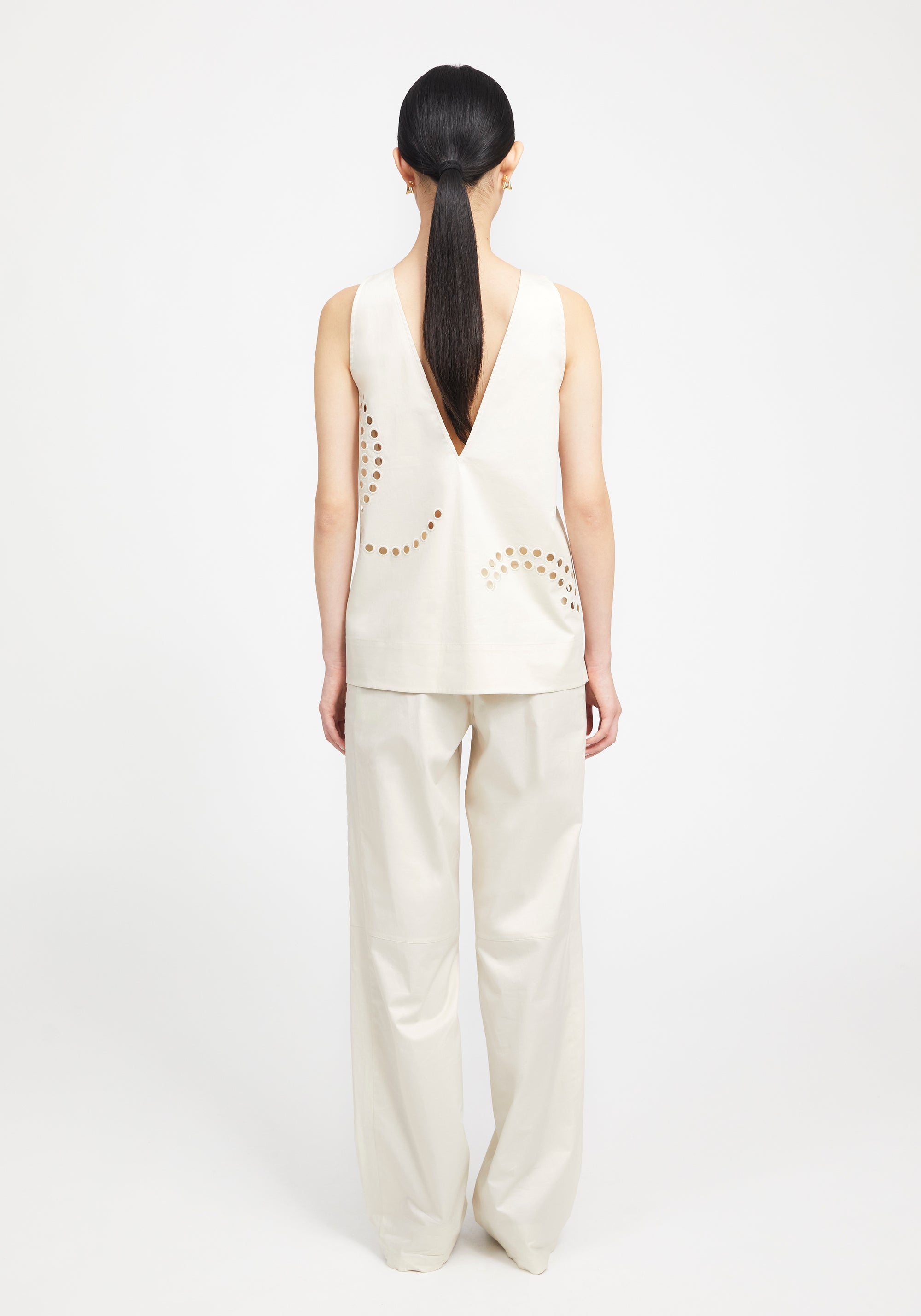 Pantalon droit Strato - Off White