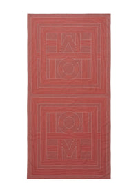 Paréo monogramme rayé - Bloody Mary