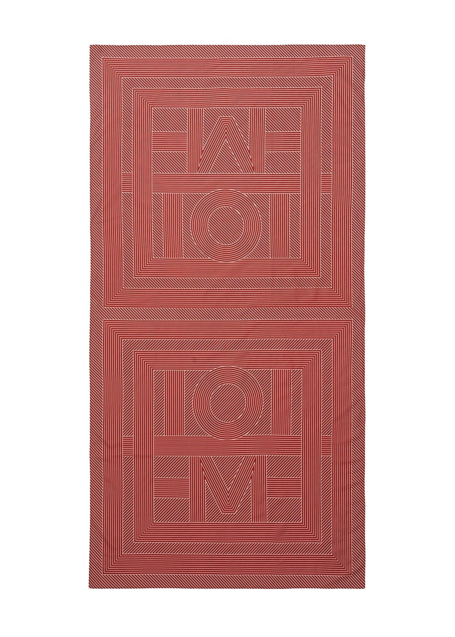 Paréo monogramme rayé - Bloody Mary
