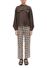 Blouse Summer à manches longues - Chocolate