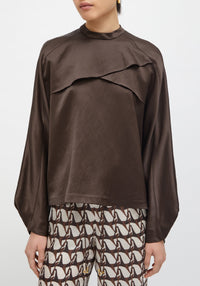 Blouse Summer à manches longues - Chocolate
