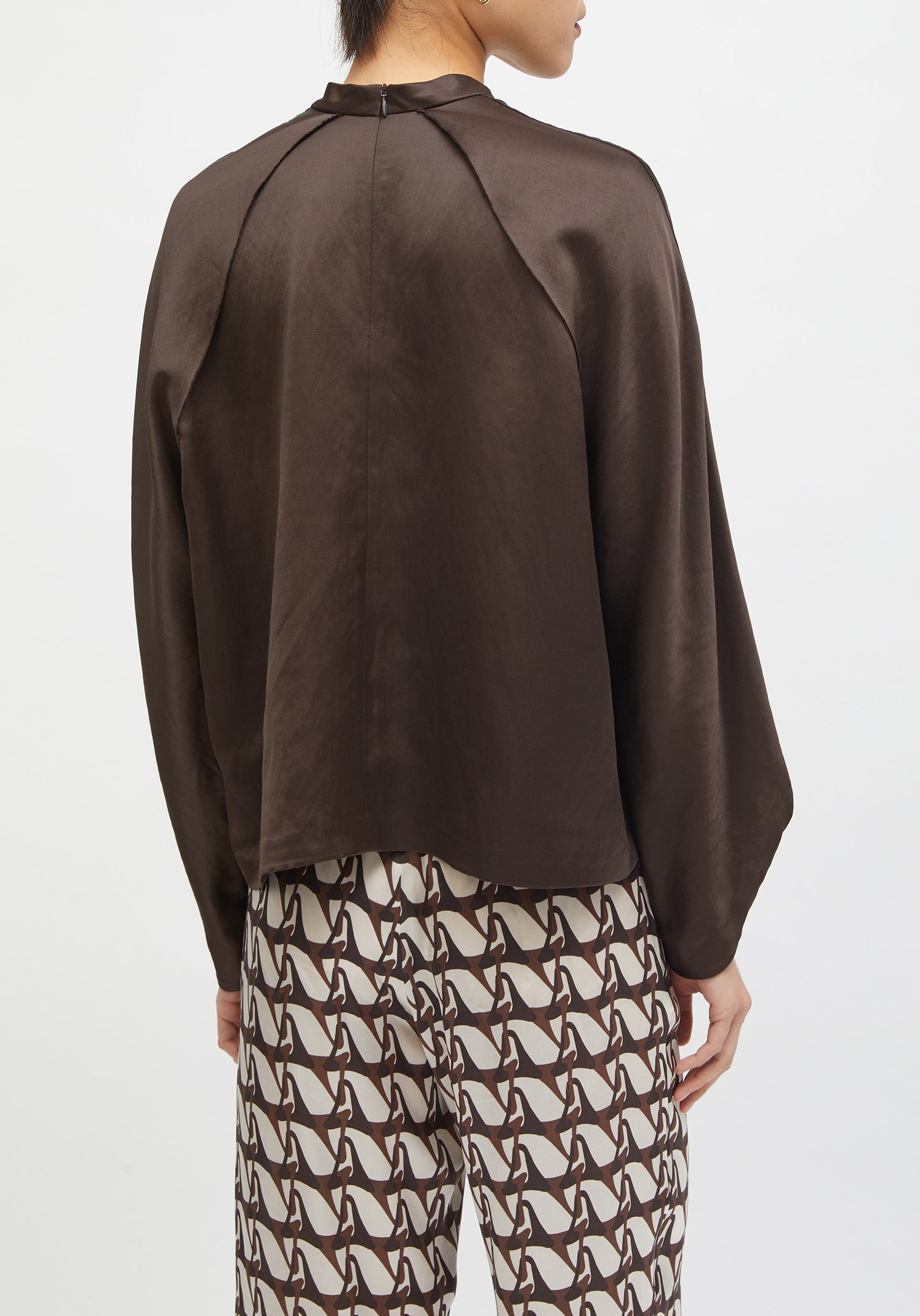 Blouse Summer à manches longues - Chocolate