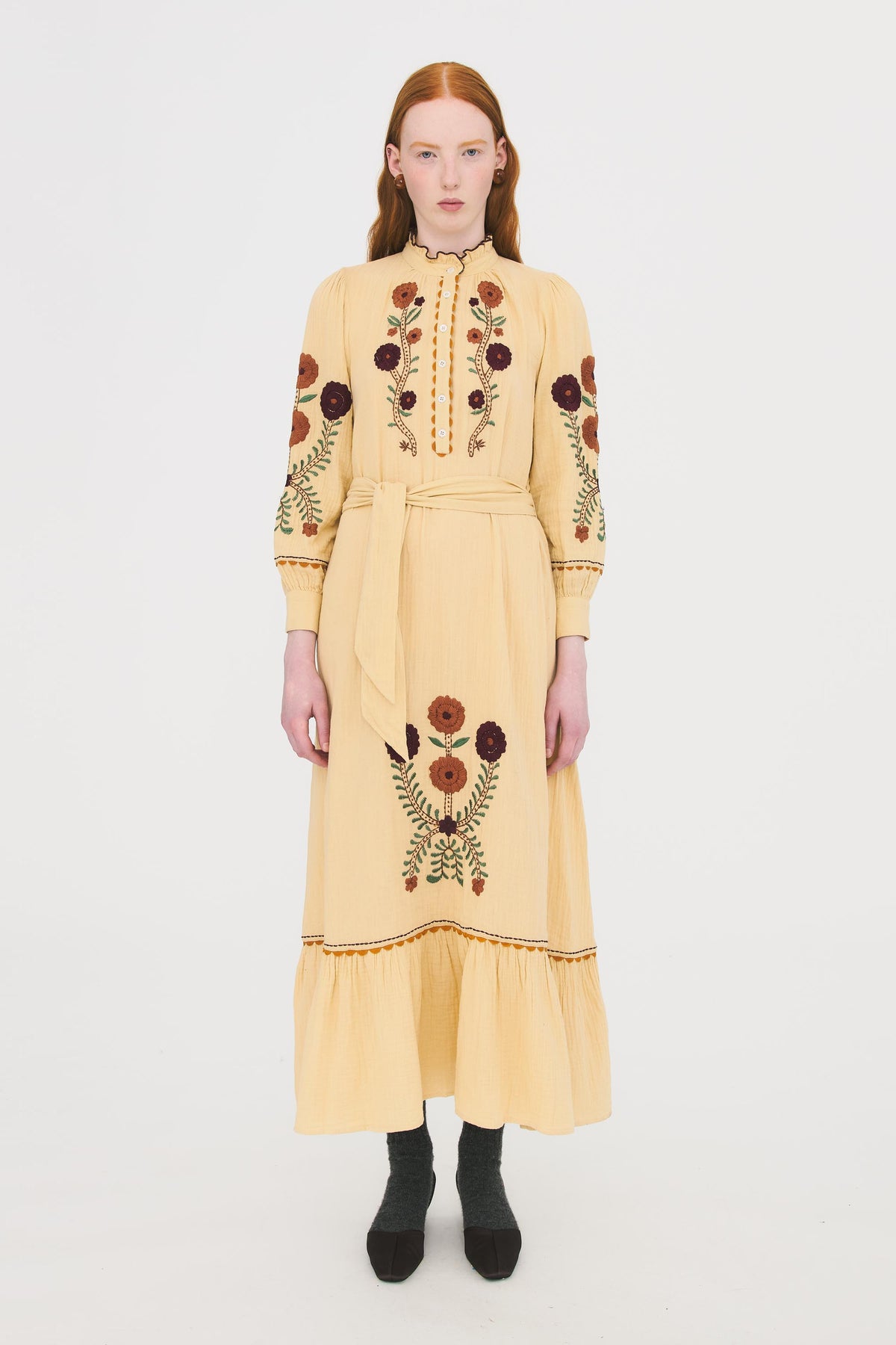Robe longue Sun - Beige