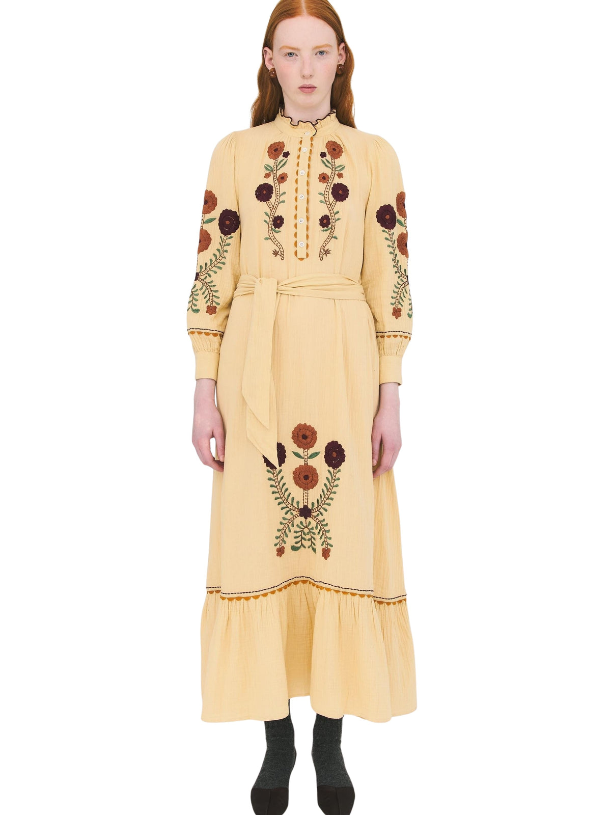 Robe longue Sun - Beige