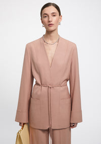 Blazer Sun ceinturé - Pale Rose
