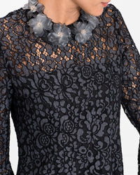 Robe Surprise en dentelle - Silver Grey