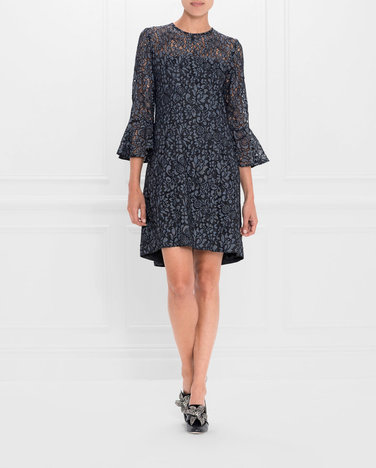 Robe Surprise en dentelle - Silver Grey