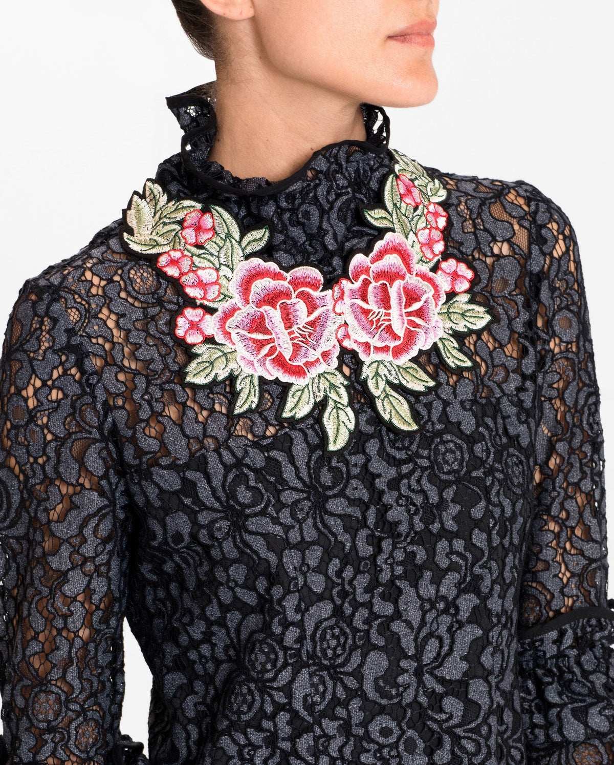 Robe Surprise en dentelle - Silver Grey