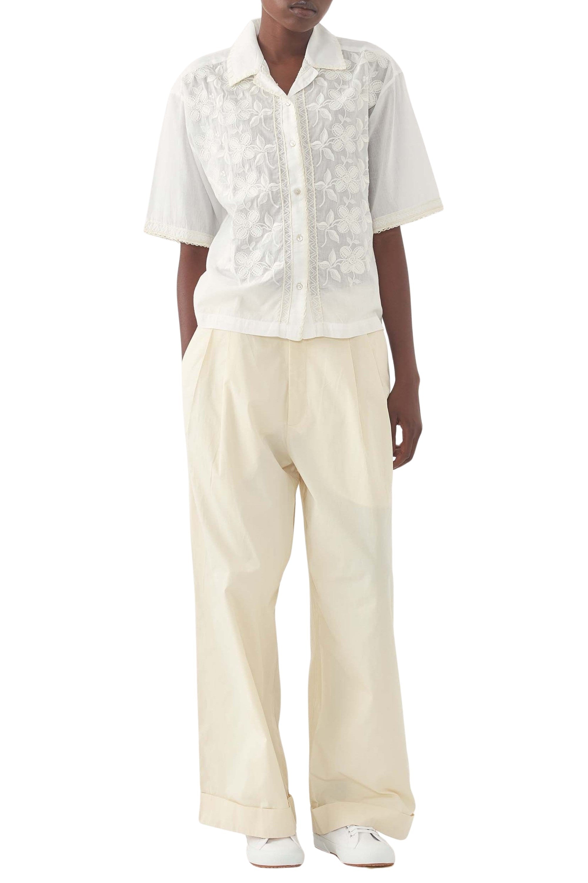 CREAM SUZANE BLOUSE
