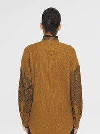 Tunique brodée Svetlana - Camel