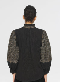 Blouse brodée Svetlana - Black