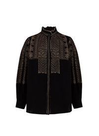 Blouse brodée Svetlana - Black