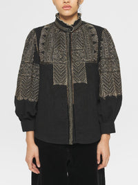 Blouse brodée Svetlana - Black
