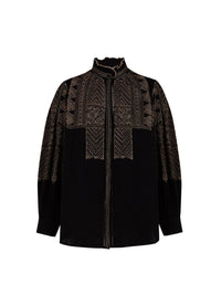 Blouse brodée Svetlana - Black