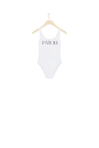 One-piece halter top - White