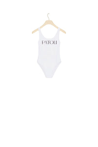 One-piece halter top - White