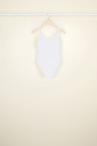 Maillot une-pièce à dos nu - Blanc