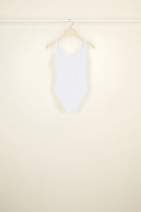 One-piece halter top - White