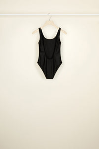 Maillot une-pièce à dos nu - Noir