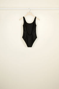 One-piece halter top - Black