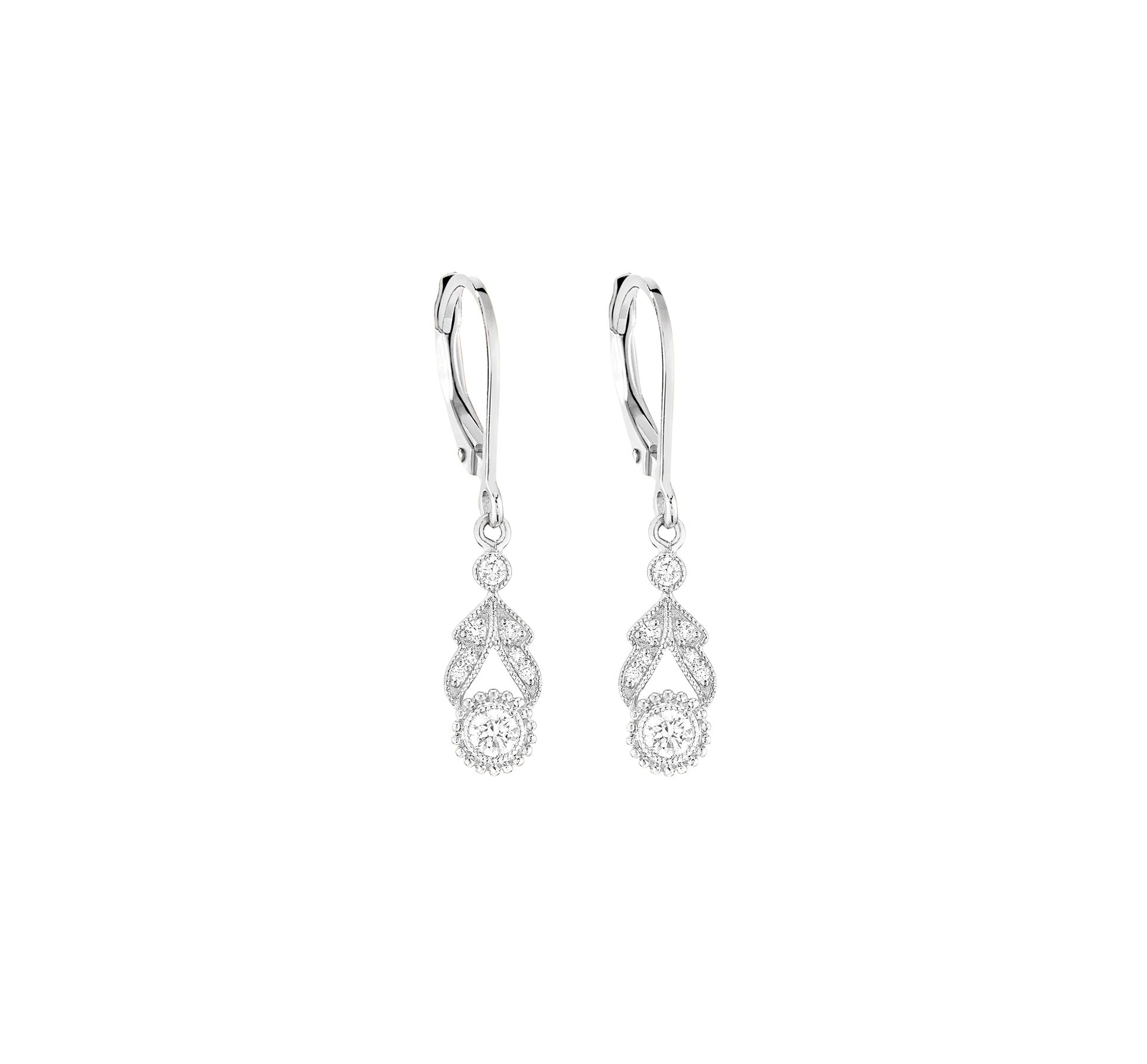 SWAN BOUCLES D’OREILLES DORMEUSES