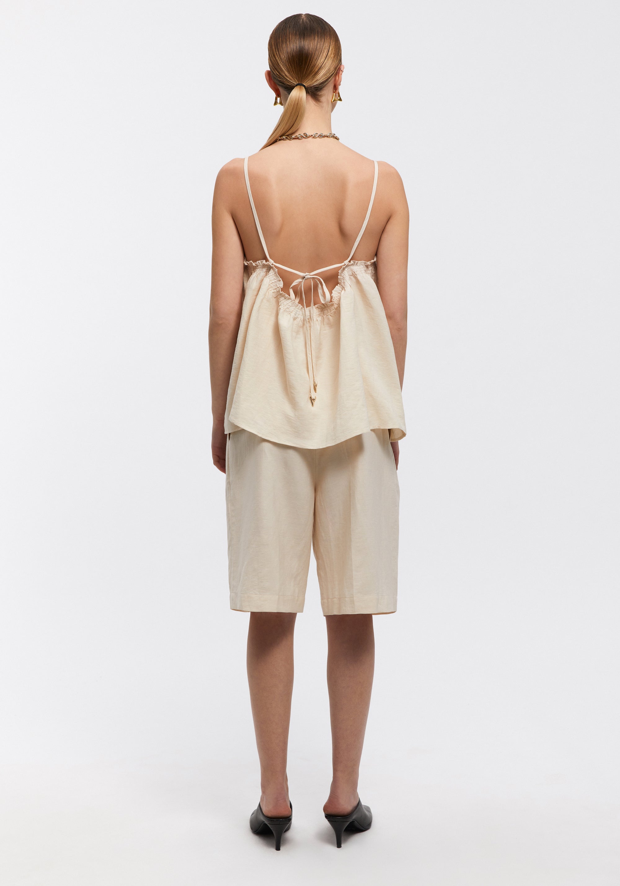 Short Swan en lin - Beige