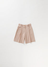 Short Swan ajusté en laine - Pale Rose