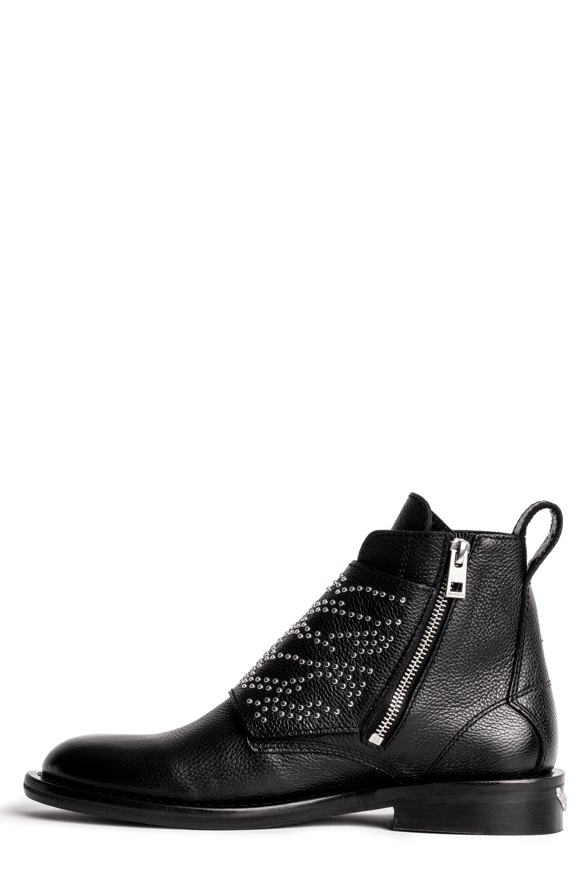 Bottines Laureen High en cuir - Noir