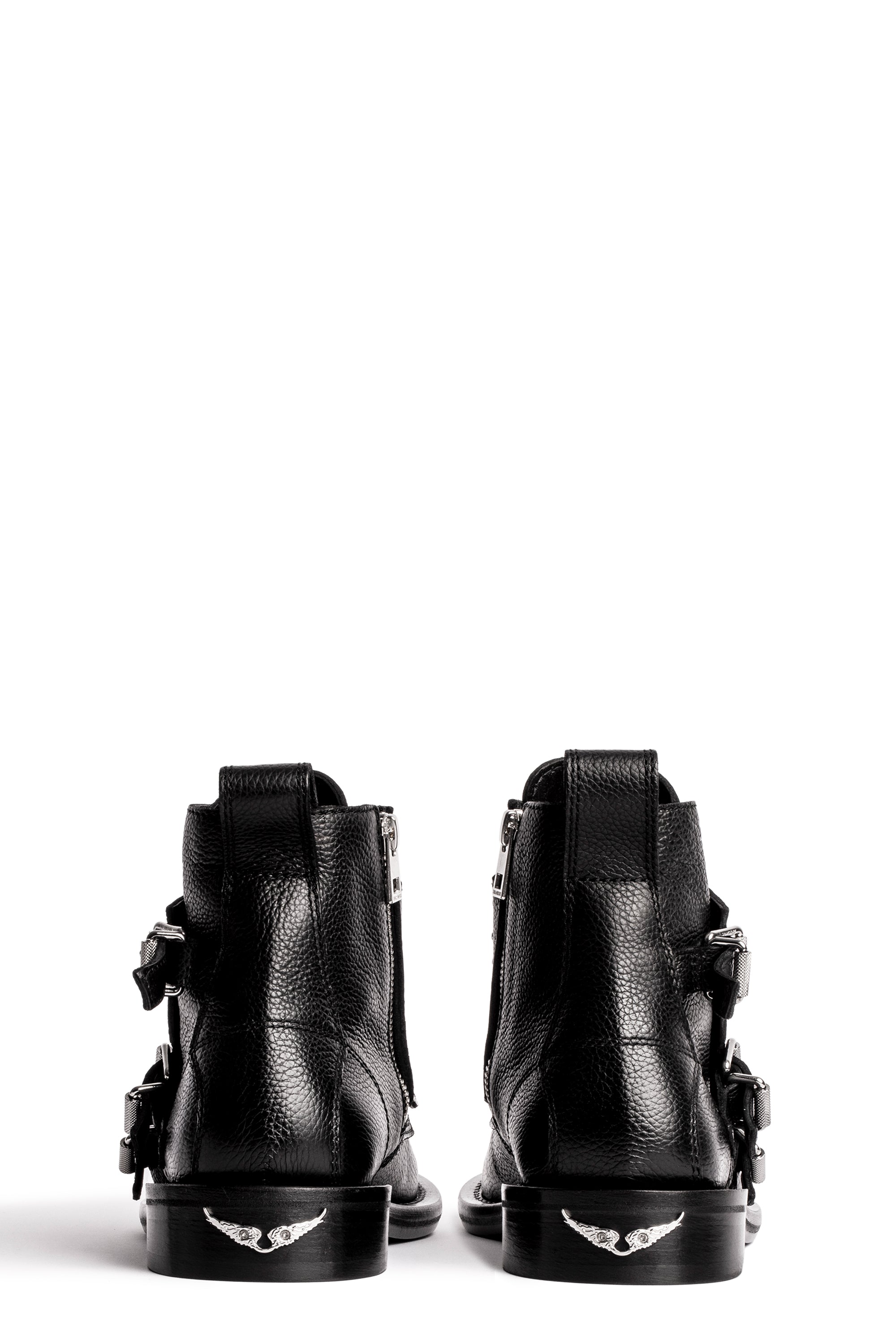 Bottines Laureen High en cuir - Noir