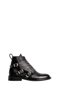 Bottines Laureen High en cuir - Noir