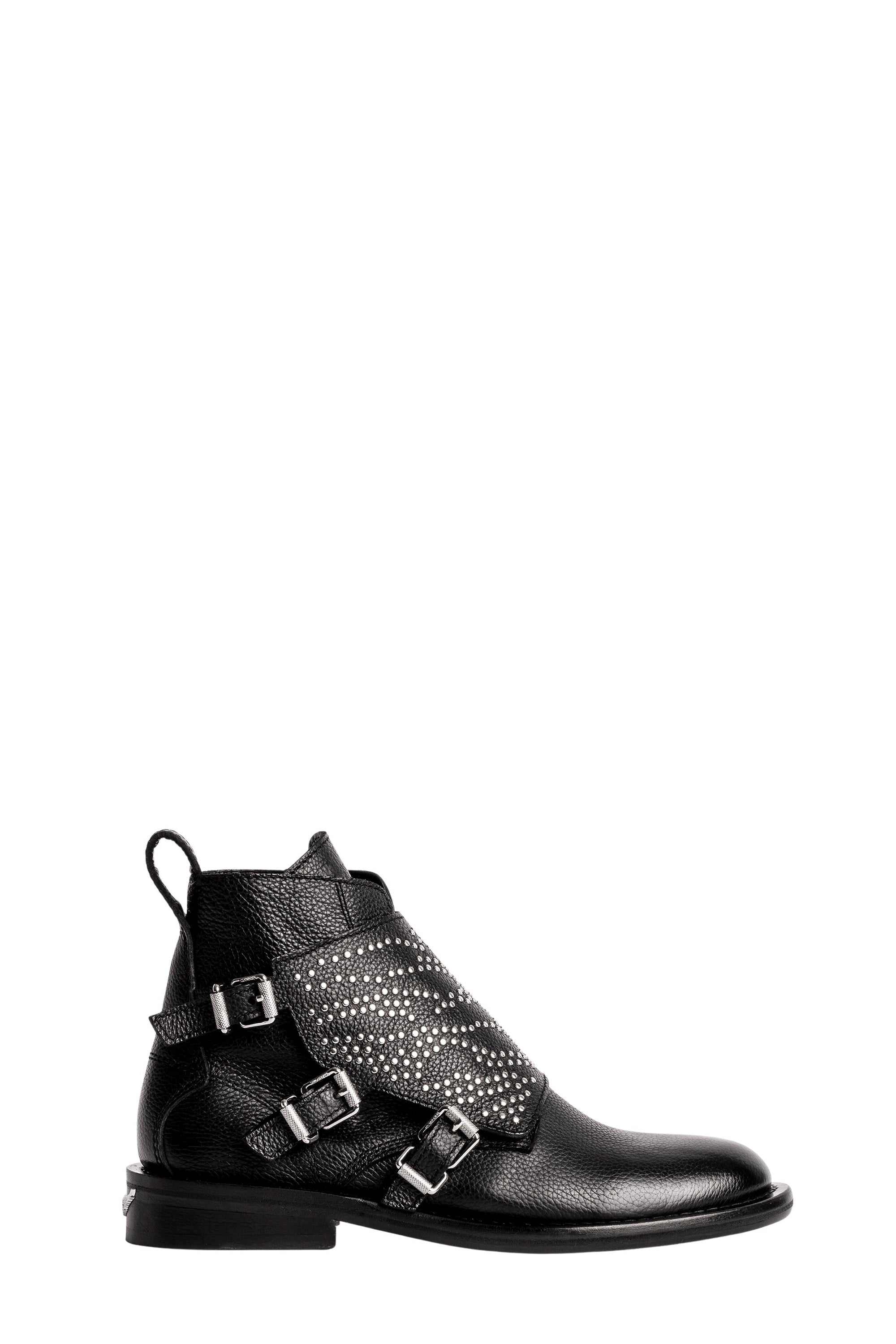 Bottines Laureen High en cuir - Noir